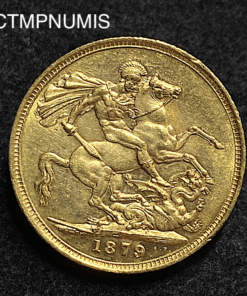 ,MONNAIE,AUSTRALIE,SOUVERAIN,OR,1879,MELBOURNE,