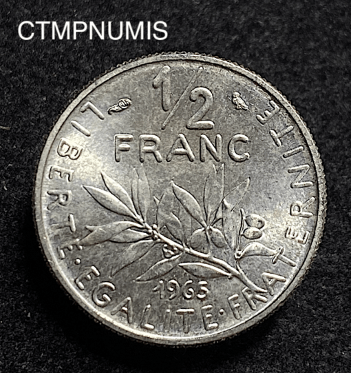 ,MONNAIE,ESSAI,1/2,FRANC,SEMEUSE,1965,