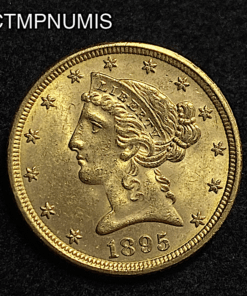 ,MONNAIE,ETATS,UNIS,5,DOLLAR,OR,1895,