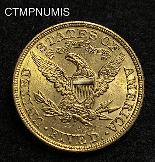 ,MONNAIE,ETATS,UNIS,5,DOLLAR,OR,1895,
