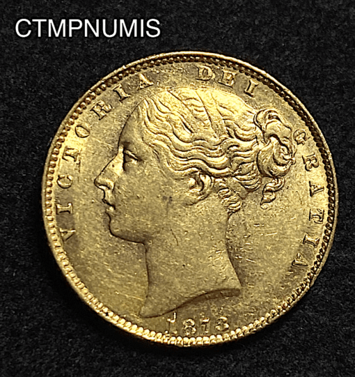 ,MONNAIE,ROYAUME,UNI,SOUVERAIN,OR,ECUSSON,1873,