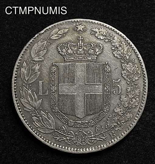 ,MONNAIE,ITALIE,5,LIRE,ARGENT,UMBERTO,1878,