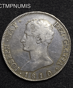 ,MONNAIE,ESPAGNE,20,REALES,NAPOLEON,1810,MADRID,