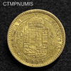 ,HONGRIE,10,FRANCS,4,FORINT,OR,1881,