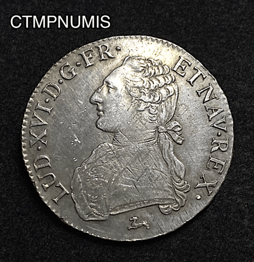 ,MONNAIE,ROYALE,ECU,ARGENT,LOUIS,XVI,1785,R,ORLEANS,
