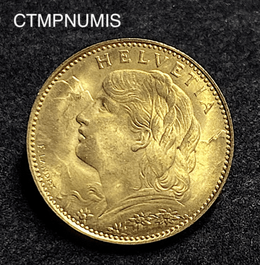 ,MONNAIE,SUISSE,10,FRANCS,OR,1922,