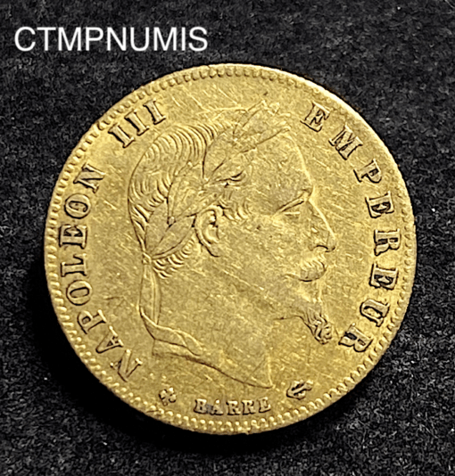 ,MONNAIE,5,FRANCS,OR,NAPOLEON,1865,BB,STRASBOURG,