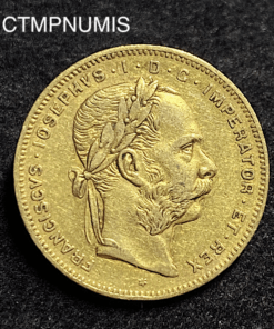 ,MONNAIE,AUTRICHE,20,FRANCS,OR,8,FLORIN,1871,