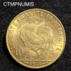 ,MONNAIE,10,FRANCS,OR,COQ,1914,