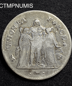 ,MONNAIE,5,FRANCS,UNION,ET,FORCE,AN,9,L,BAYONNE,