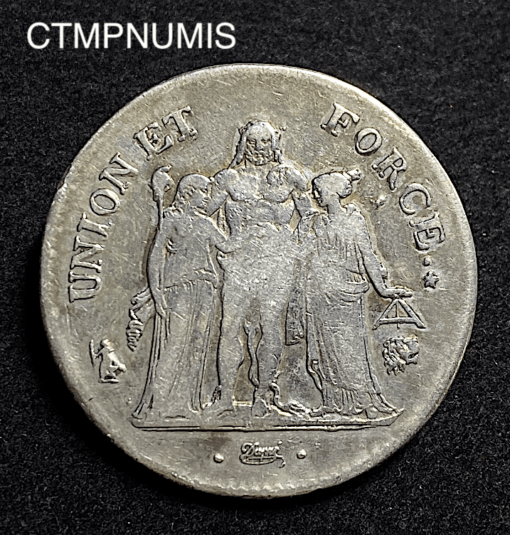 ,MONNAIE,5,FRANCS,UNION,ET,FORCE,AN,9,L,BAYONNE,