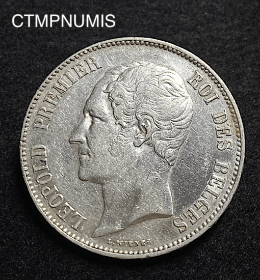 ,MONNAIE,BELGIQUE,5,FRANCS,ARGENT,1865,