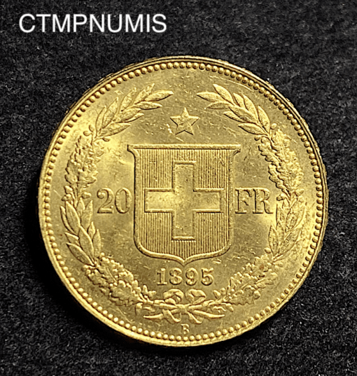 ,MONNAIE,SUISSE,20,FRANCS,OR,1895,BERNE,