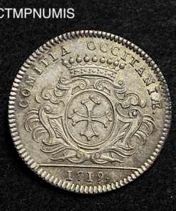 ,JETON,ARGENT,LANGUEDOC,LOUIS,XV,1719,