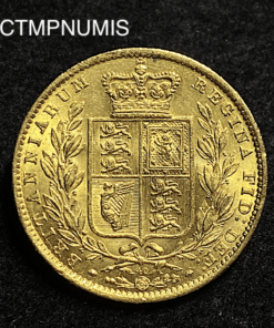 ,MONNAIE,ROYAUME,UNI,SOUVERAIN,OR,VICTORIA,BLASON,1869,