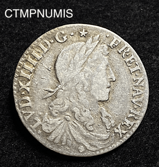 ,MONNAIE,LOUIS,XIV,ROYALE,1/12,ESC,JUVENILE,1660,LYON,