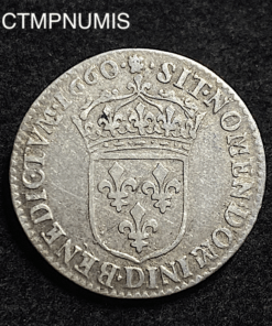 ,MONNAIE,LOUIS,XIV,ROYALE,1/12,ESC,JUVENILE,1660,LYON,