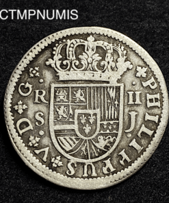 ,MONNAIE,ESPAGNE,2,REALES,ARGENT,1721,SEVILLE,