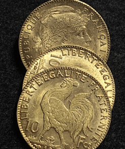 ,MONNAIE,10,FRANCS,OR,COQ,1912,