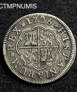 ,MONNAIE,ESPAGNE,1,REAL,ARGENT,1726,SEGOVIE,