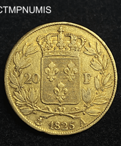 ,MONNAIE,20,FRANCS,OR,CHARLES,X,1825,