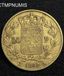 ,MONNAIE,20,FRANCS,OR,CHARLES,X,1827,