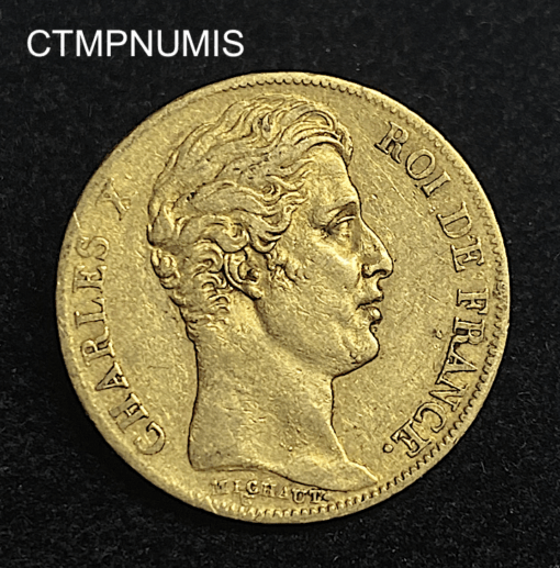 ,MONNAIE,20,FRANCS,OR,CHARLES,X,1827,