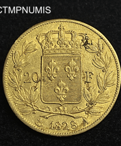 ,MONNAIE,20,FRANCS,OR,CHARLES,X,1828,