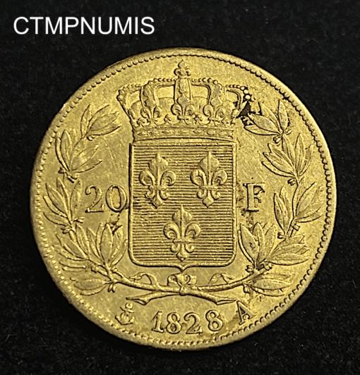 ,MONNAIE,20,FRANCS,OR,CHARLES,X,1828,