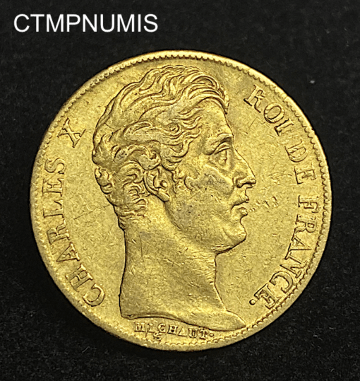 ,MONNAIE,20,FRANCS,OR,CHARLES,X,1828,