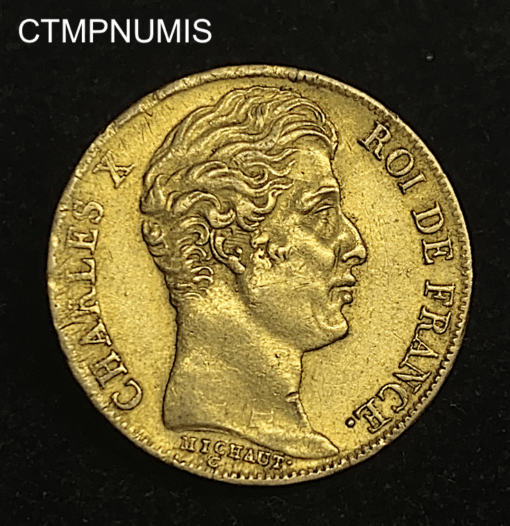 ,MONNAIE,20,FRANCS,OR,CHARLES,X,1830,