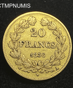 ,MONNAIE,20,FRANCS,OR,LOUIS,PHILIPPE,1836,