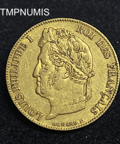 ,MONNAIE,20,FRANCS,OR,LOUIS,PHILIPPE,1844,W,LILLE,