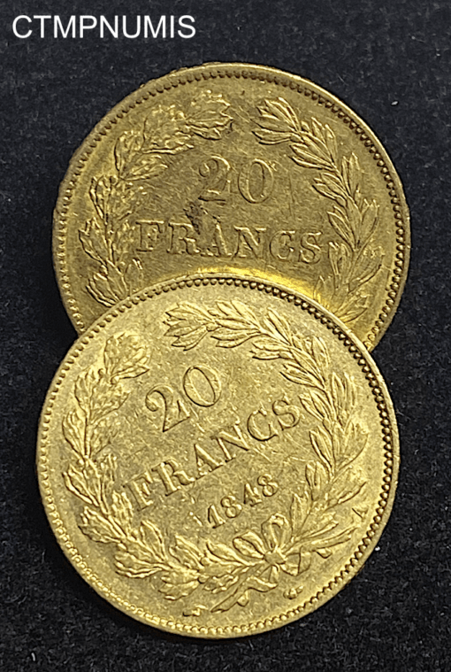 ,MONNAIE,20,FRANCS,OR,LOUIS,PHILIPPE,1848,