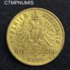 ,MONNAIE,AUTRICHE,20,FRANCS,8,FLORIN,1875,OR,