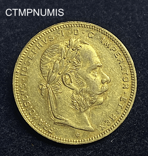 ,MONNAIE,AUTRICHE,20,FRANCS,8,FLORIN,1879,OR,