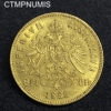 ,MONNAIE,AUTRICHE,20,FRANCS,8,FLORIN,1882,OR,