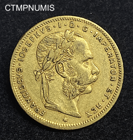 ,MONNAIE,AUTRICHE,20,FRANCS,8,FLORIN,1884,