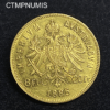 ,MONNAIE,AUTRICHE,20,FRANCS,8,FLORIN,OR,1885,