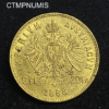 ,MONNAIE,AUTRICHE,20,FRANCS,8,FLORIN,1888,OR,