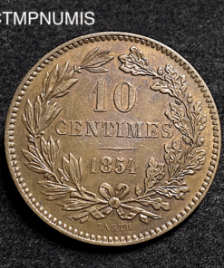 ,MONNAIE,LUXEMBOURG,10,CENTIMES,1854,SUP,