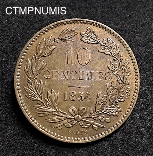 ,MONNAIE,LUXEMBOURG,10,CENTIMES,1854,SUP,