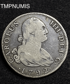 ,MONNAIE,ESPAGNE,4,REALES,ARGENT,1792,MADRID,