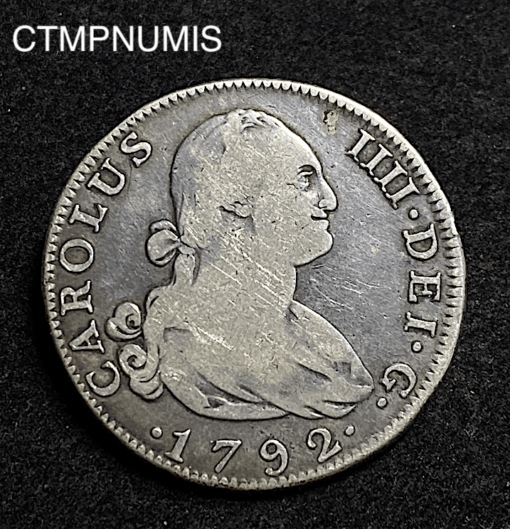 ,MONNAIE,ESPAGNE,4,REALES,ARGENT,1792,MADRID,