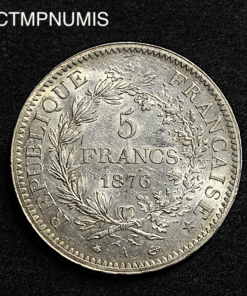 ,MONNAIE,5,FRANCS,ARGENT,1876,