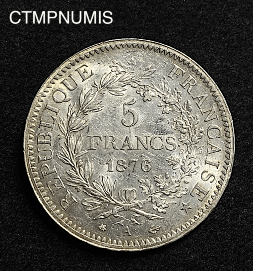 ,MONNAIE,5,FRANCS,ARGENT,1876,