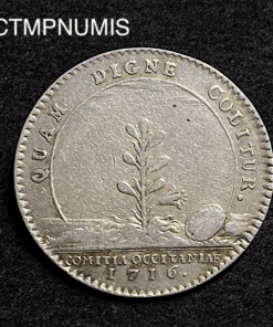 ,JETON,LANGUEDOC,LOUIS,XV,1716,TOULOUSE,