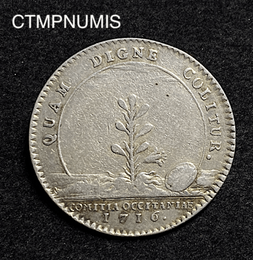 ,JETON,LANGUEDOC,LOUIS,XV,1716,TOULOUSE,