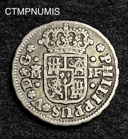 ,MONNAIE,ESPAGNE,1/2,REAL,1735,MADRID,