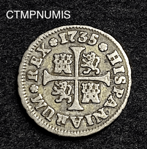 ,MONNAIE,ESPAGNE,1/2,REAL,1735,MADRID,